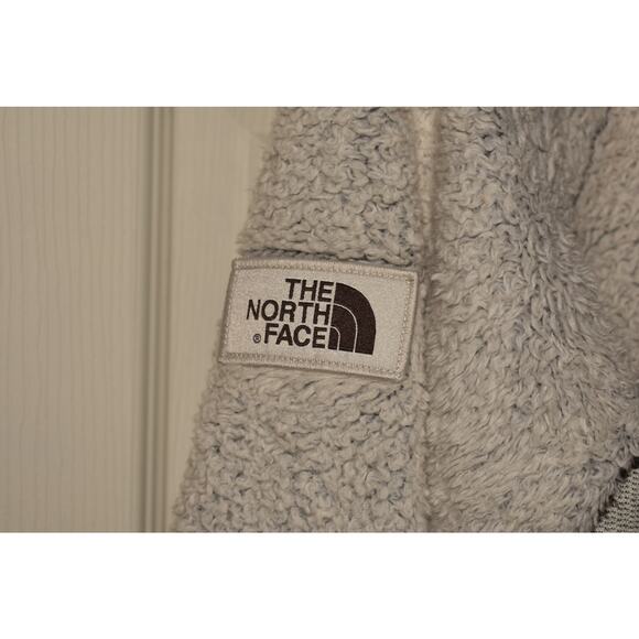 THE NORTH FACE $125 Light Gray Fleece‎ Zip Jacket Zipper Pockets Medium - Picture 3 of 4